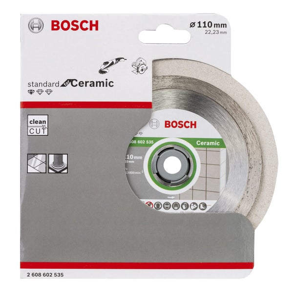 Bosch Trennscheibe Standard für Keramik, Durchmesser 110 Millimeter