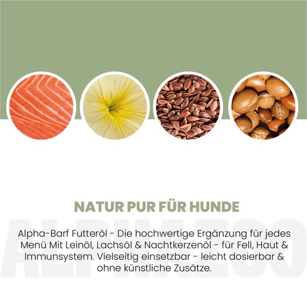 alphazoo Alpha-Barf Futteröl für Hunde 250ml