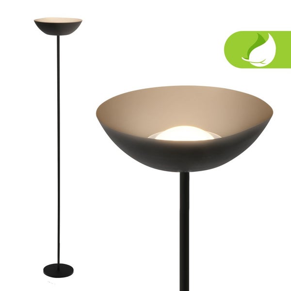 Briloner Estate LED Stehlampe kabellos, Dimmbar, Touch, USB-C Aufladung, Kabellos, Schwarz, 170 x Ø25 cm