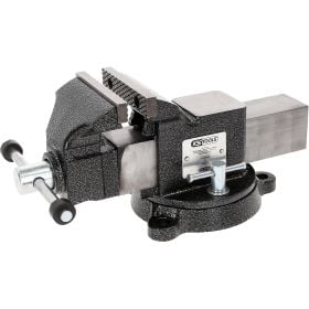 KS Tools Schraubstock aus Gusseisen mit drehbarem Sockel fuer Werkbank