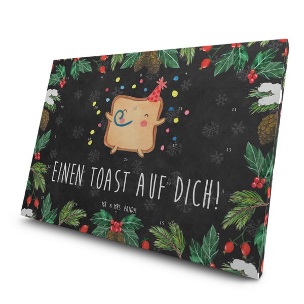 Mr. & Mrs. Panda Tee Adventskalender Toast Party - Schwarz