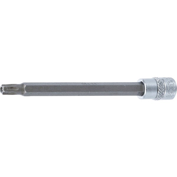 BGS Bit-Einsatz Länge 100 mm Antrieb Innenvierkant 6,3 mm (1/4) T-Profil (für Torx) mit Bohrung T30 - 4203