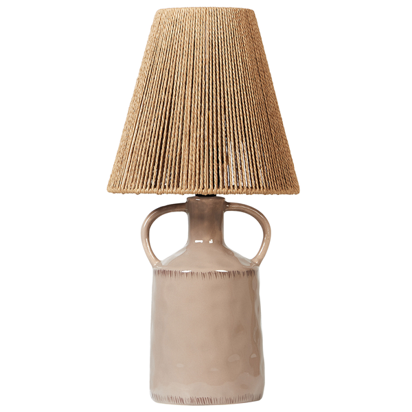 Tischleuchte LARISSOS Keramik Taupe