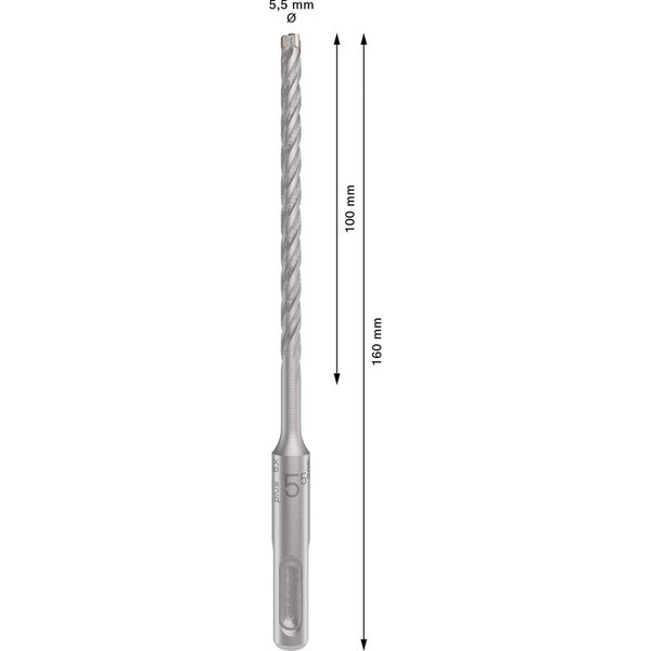 Bosch PRO SDS plus-5X Hammerbohrer 5,5 x 100 x 160 mm - 2608833775