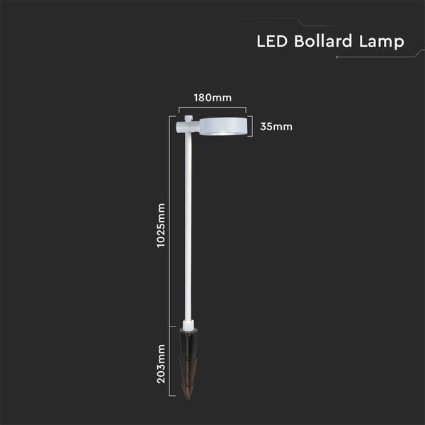 LED Pollerleuchte mit Abmessungen