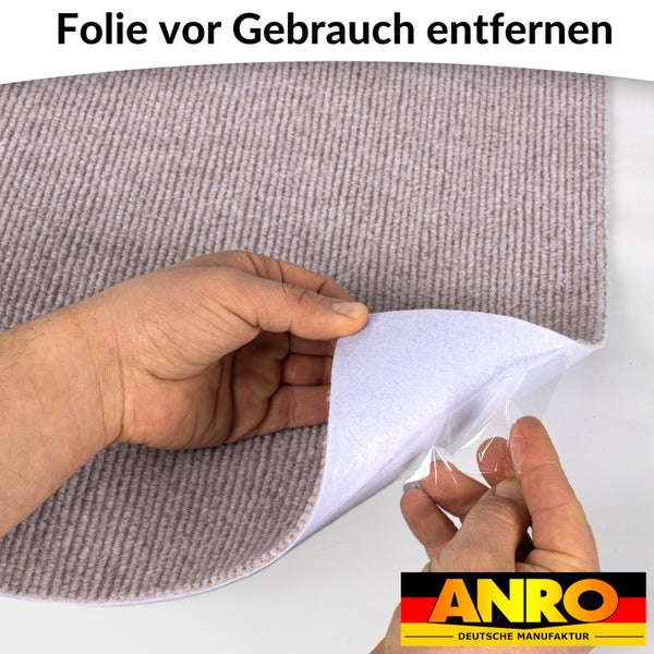 Stufenmatte Stufenschutz NEMESIS Treppenschutz Treppenmatte einfarbig selbsthaftend Beige 30x120cm