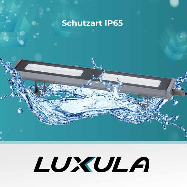 LUXULA LED Hallenstrahler 100W Highbay 12400lm 5000K Neutralweiß Linearer Hallenstrahler IP65