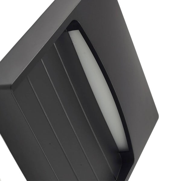 Lindby LED Wandleuchte außen Elissa (Modern) in Schwarz (1 flammig, ) - Außenwandleuchten Wandlampe Led Außenlampe Outdoor für Außenwand/Hauswand Haus Terrasse &