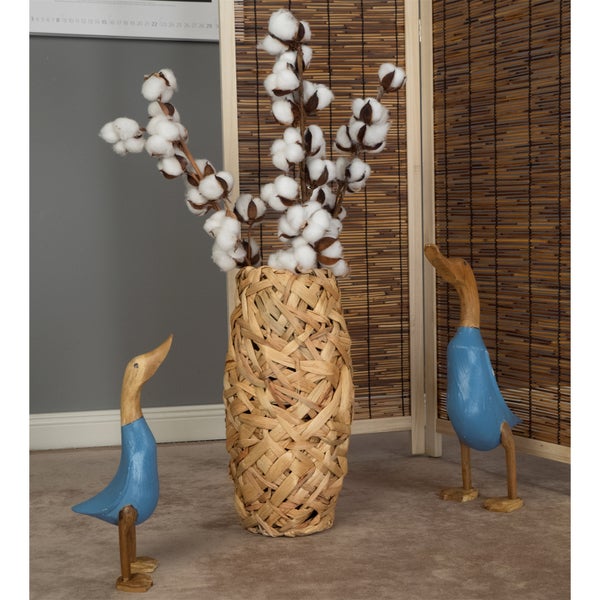 Vase  Calida 40 cm, Wasserhyazinthe naturfarben