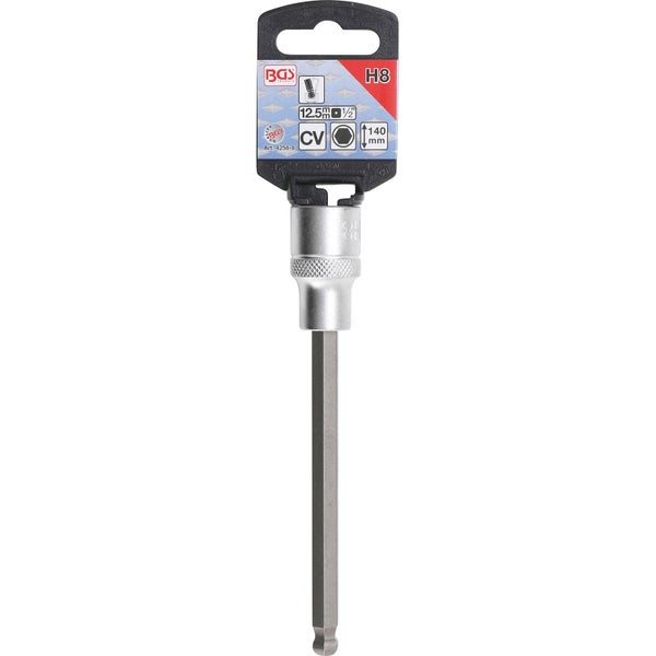 BGS Technic Logo Steckschlüssel H8 mit 12,5 mm Antrieb und 140 mm Länge