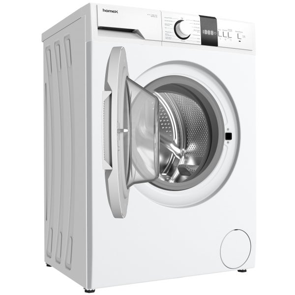 homeX Waschmaschine 6kg Frontlader mit 1200 U/Min. Inverter Motor Schontrommel 15 Programme EEK C WF612C-W