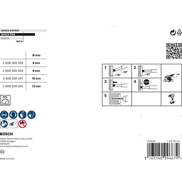Produktinformationen und Anwendungsrichtlinien für Bosch Werkzeuge