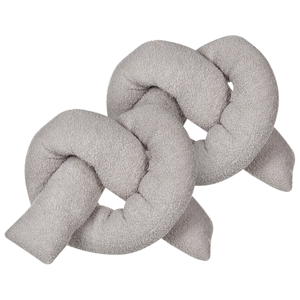 Dekokissen 2er Set GLADIOLUS Bouclé 172 x 14 cm Grau Ohne Muster