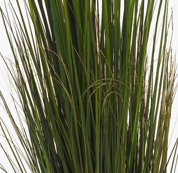 Künstlicher Farnzweig mit grünen Farnwedeln und braunem Stiel für die Innendekoration.