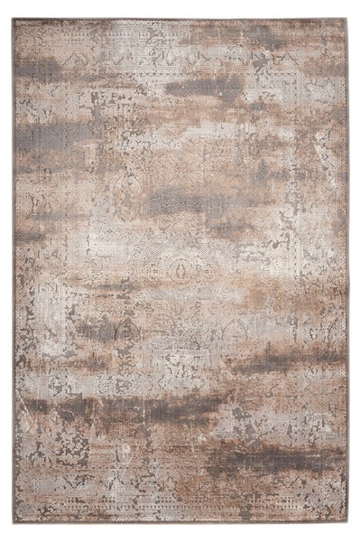 Kurzflor Teppich Benicio Taupe Used-Look 240 x 340 cm