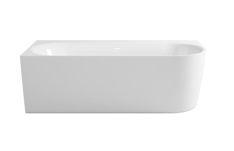 Calmwaters® Vorwand-Badewanne 180x80 cm Komplettset Seamless Comfort, fugenloses Design, vormontiert mit Schürze & Ablaufgarnitur, rechte Ausführung, Made in EU, Acryl, 02SL6222