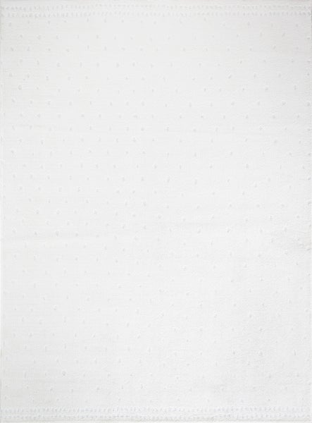 Skandinavischer Teppich mit Punkten - Elfenbein - 160x213cm - HIKARI