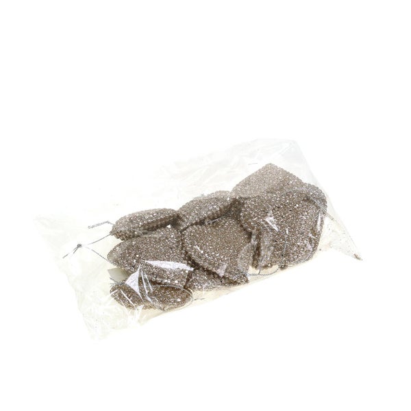 Dekorative Herzanhänger mit Glitzer im Beutel