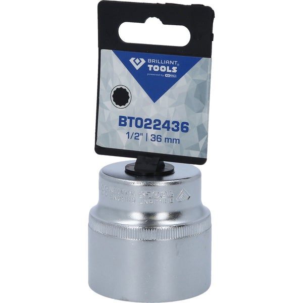 BRILLIANT TOOLS 1/2 Zwölfkant-Stecknuss 36 mm - BT022436