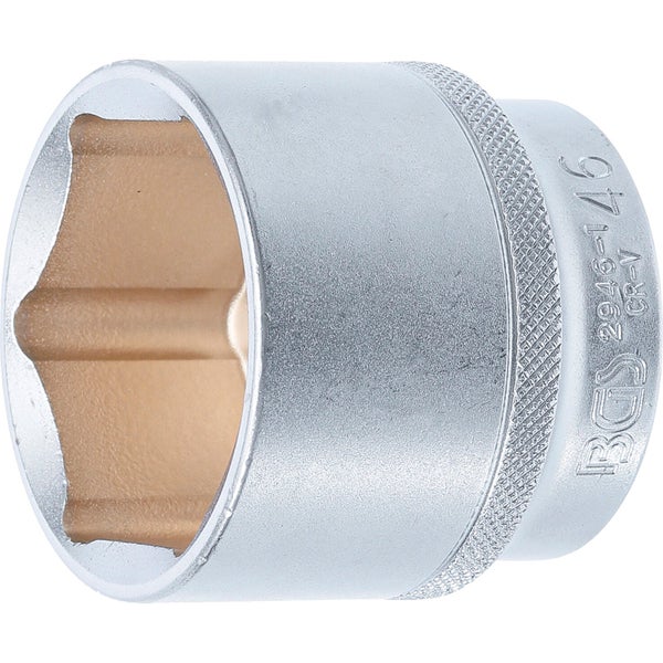 BGS Steckschlüssel-Einsatz Sechskant Antrieb Innenvierkant 12,5 mm (1/2) SW 46 mm  - 2946-1