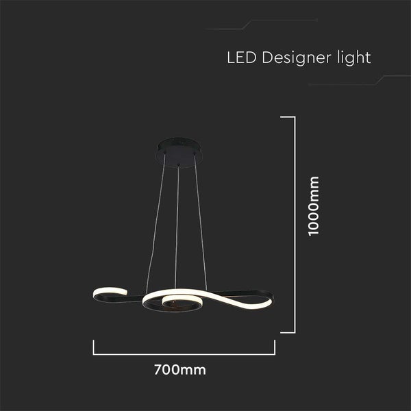 LED Designerleuchte mit den Maßen 700 mm mal 1000 mm
