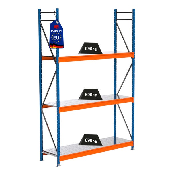 Regal mit drei Ebenen und Hergestellt in EU Kennzeichen