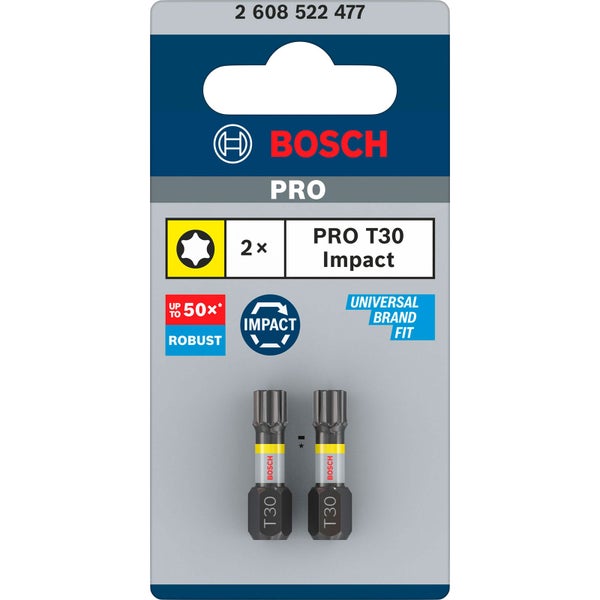 Bosch Pro T30 Impact Bits, 2 Stück