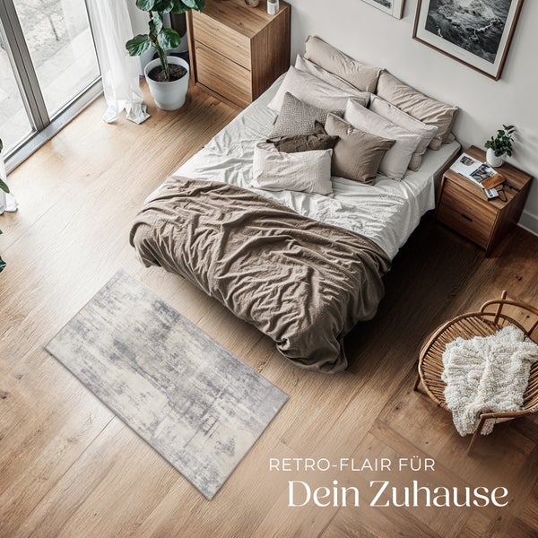 Vintage Designer Teppich tectake rutschfeste Unterseite verschiedene Größen 60 x 110 cm