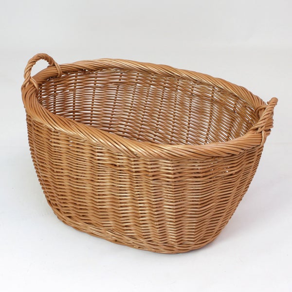 FRANK FLECHTWAREN | Transportkorb Vollweide, WEIDE, 60 x 40 x 32 cm