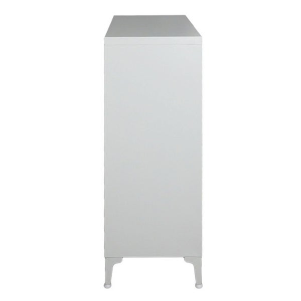 Schmaler weißer Schrank mit Beinen