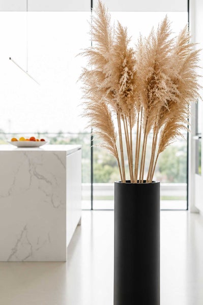 Bodenvase VIVANNO SOLERIO 33 x 120 cm aus Fiberglas in