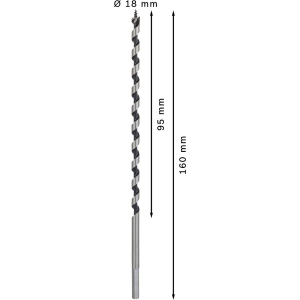 Bosch Pro Wood Holzbohrer, Durchmesser sieben Millimeter