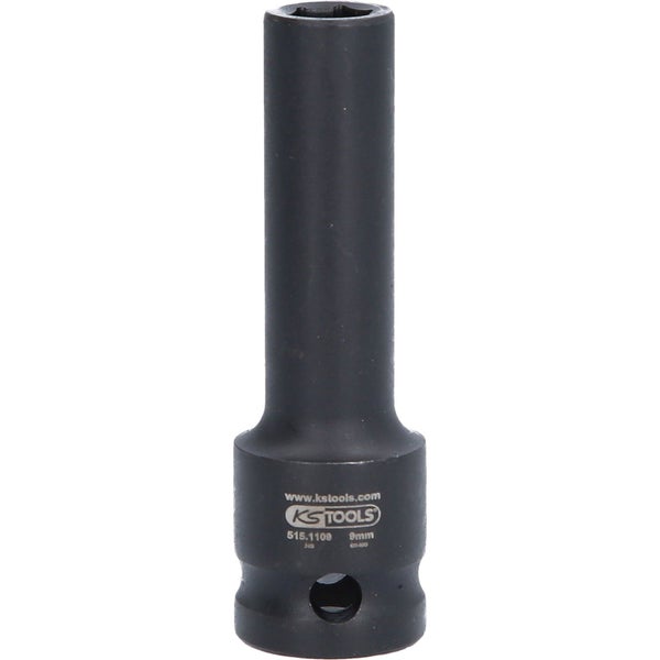 KS TOOLS 1/2 Sechskant-Kraft-Stecknuss lang 9 mm - 515.1109