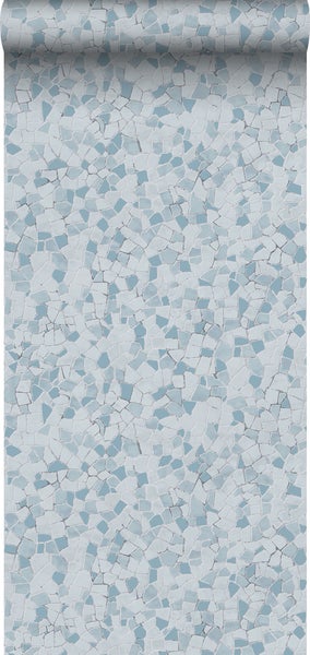 Sanders und Sanders Tapete Mosaik-Fliesen Blau - 53 cm x 10 m - 640015