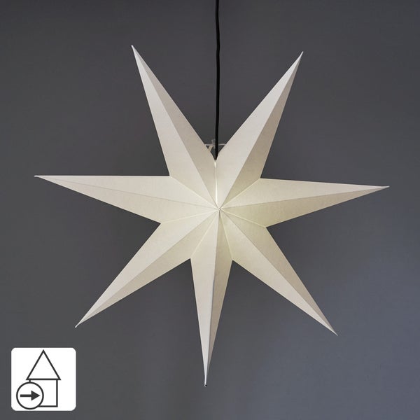 Papierstern zur Innenraumbeleuchtung