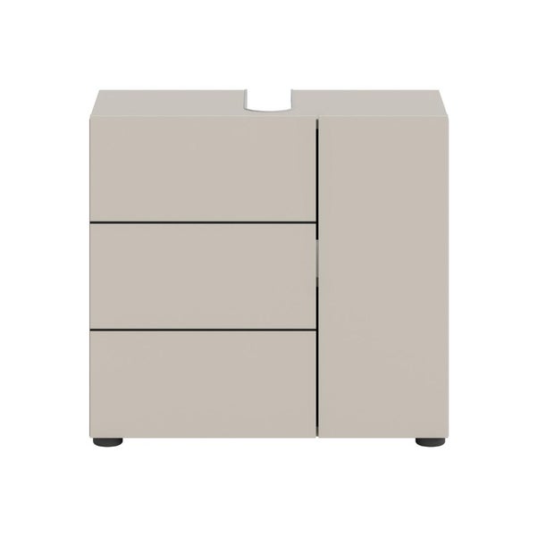 Waschbeckenunterschrank mit drei Schubladen und einem Schrank