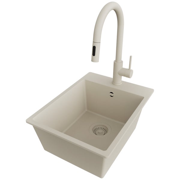 Spülbecken mit Wasserhahn für die Küche