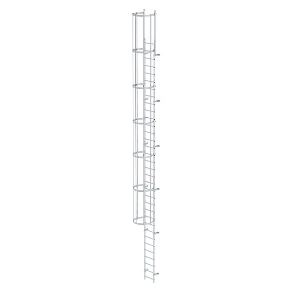 MUNK ortsfeste Steigleitern Aluminium, 9,52m SH