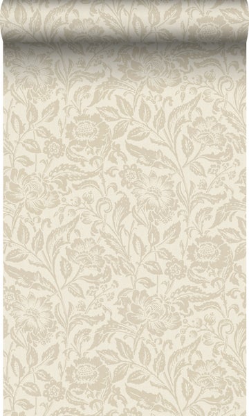 Origin Wallcoverings Tapete Blumen Creme-Beige - 53 cm x 10,05 m - 347026