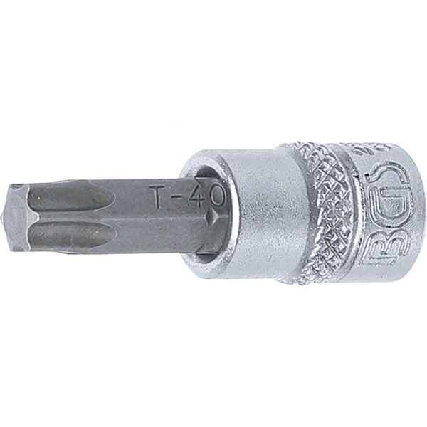 BGS Bit-Einsatz Antrieb Innenvierkant 6,3 mm (1/4) T-Profil (für Torx) T40 - 2596