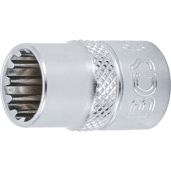 BGS Steckschlüssel-Einsatz Gear Lock Antrieb Innenvierkant 10 mm (3/8) SW 11 mm - 10311