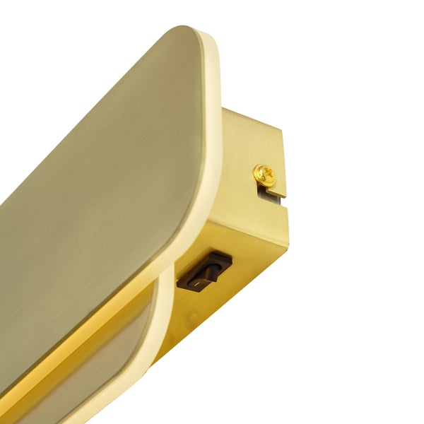 Detailaufnahme einer Wandleuchte mit Schalter