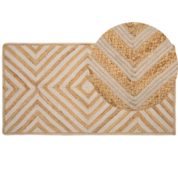 Teppich PIRLI Beige 80 x 150 cm Jute