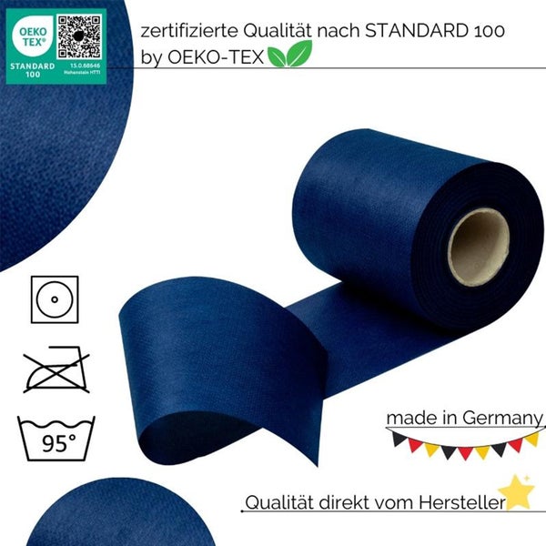 Sensalux Kombi-Set 1 Tischdeckenrolle 1m x 25m hellblau + Tischläufer 15cm blau