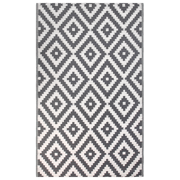 Rechteckiger Teppich mit geometrischem Muster