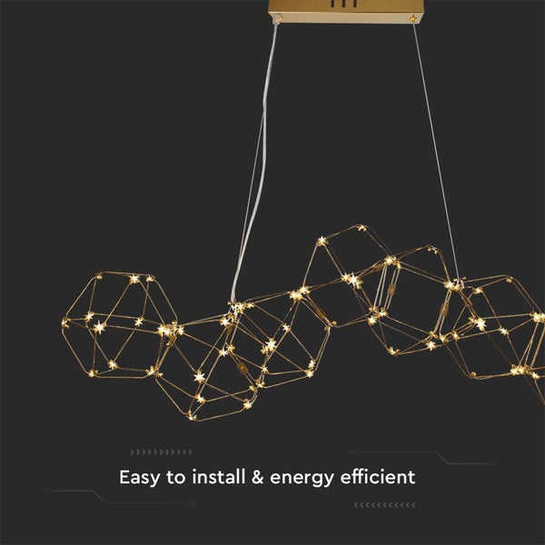 Dekorative Hängeleuchte mit geometrischem Design für Innenräume