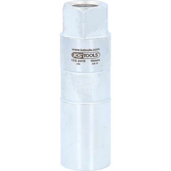 KS TOOLS Stoßdämpfer-Außensechskant-Gegenhalter-Stecknuss 18 mm - 150.9418
