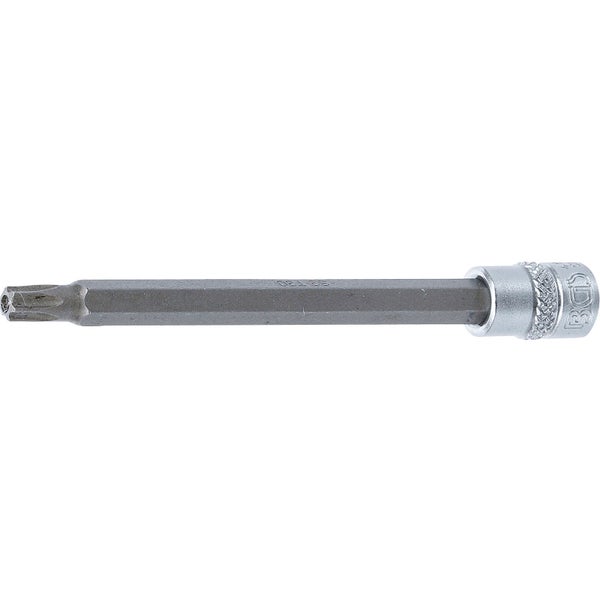 BGS Bit-Einsatz Länge 100 mm Antrieb Innenvierkant 6,3 mm (1/4) T-Profil (für Torx) mit Bohrung T30 - 4203