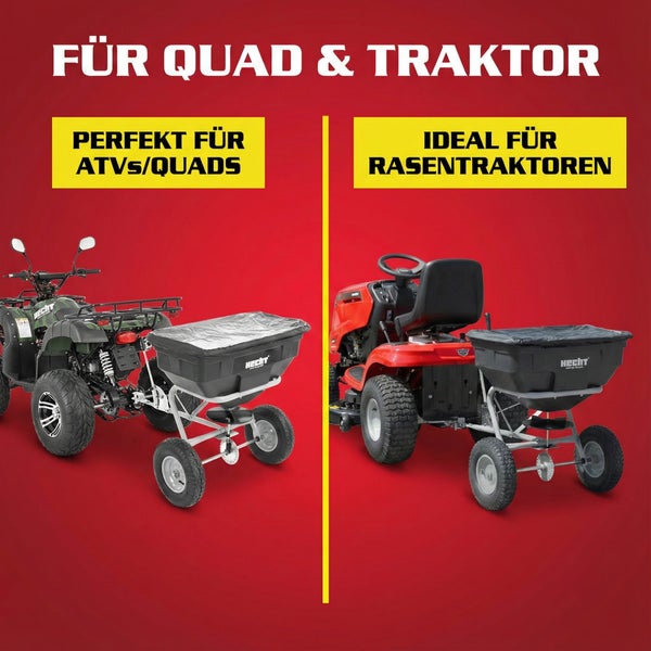 Streuwagen für Quads und Rasentraktoren