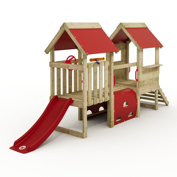 WICKEY Kleinkinder-Kletterturm My First Playground 2 mit Rutsche -rot